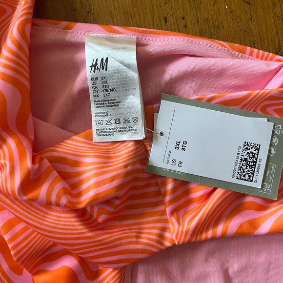 ⭐️Host Pick⭐️NWT H&M+ High Leg Cut-out Swimsuit Size 3XL - Picture 5 of 5